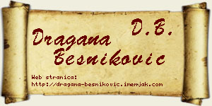 Dragana Besniković vizit kartica
